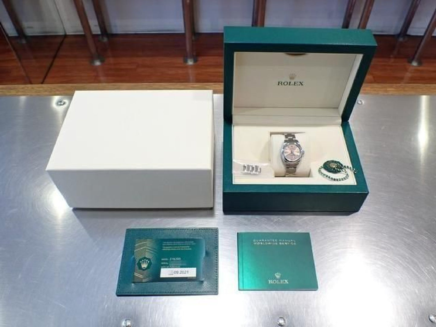 ROLEX Oyster PERPETUAL 28 pink '21 276200 Mens 191232868 hannari-shop