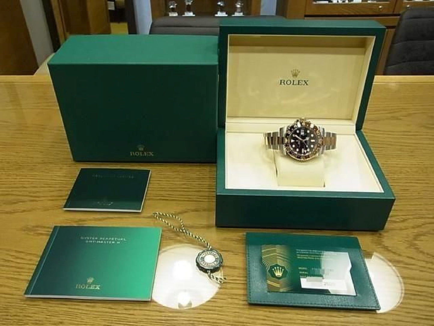 ROLEX GMT MasterII Edelstahl x Everose Gold 126711CHNR 25 gekauft Herren 191431369 hannari-shop