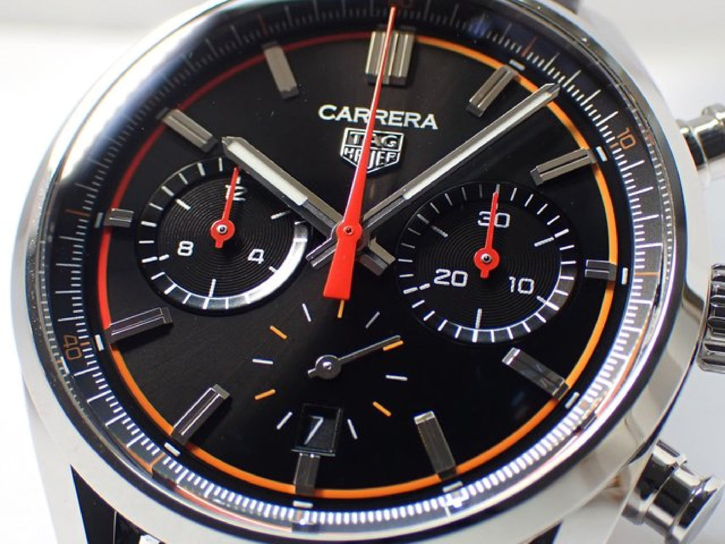 TAG HEUER Carrera Calibre02 Chronograph orange Farbverlauf Originalware Herren 174751870 hannari-shop