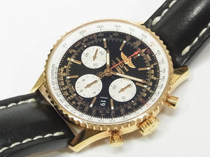 BREITLING Navitimer01 18KRG black RB0120 Genuine goods Mens 180758931 hannari-shop