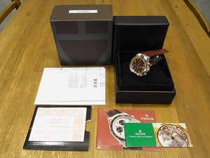 TUDOR /  Prince date Prince Date Chronograph tiger Wine red 79280P Mens 181490121 hannari-shop