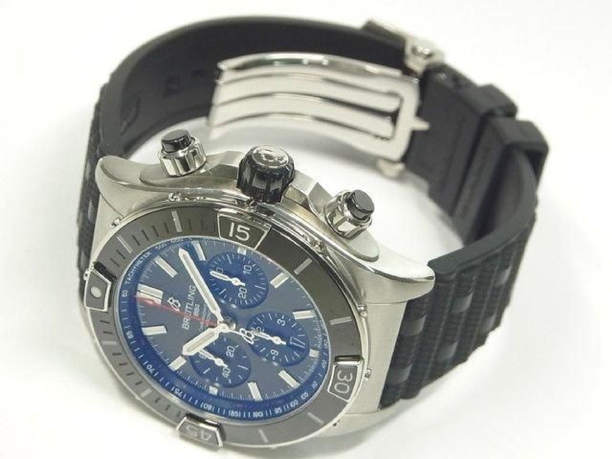 BREITLING Super Chrono Mat B01 44 schwarzes Zifferblatt '23 gekauft Herren 182405256 hannari-shop