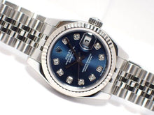 ROLEX Womens Datejust blue Dial 10P diamond 179174G D series Womens 182545305 hannari-shop