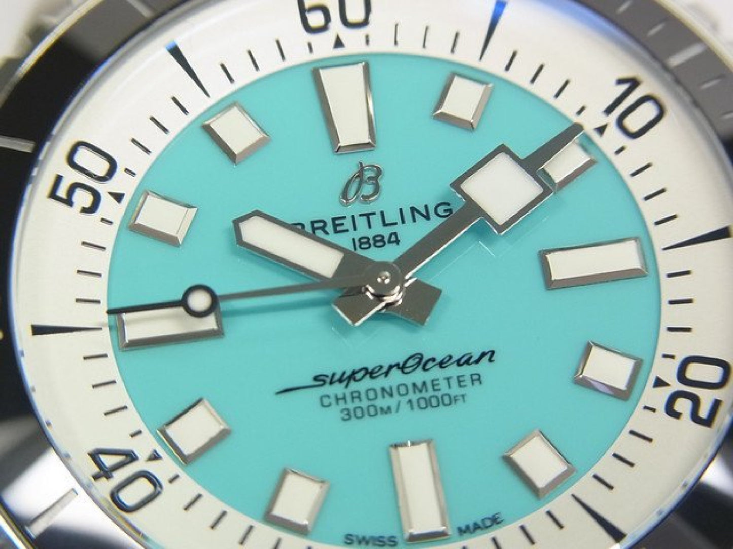 BREITLING Superocean Automatic 44 türkisblau A17376 Herren 183537117 hannari-shop
