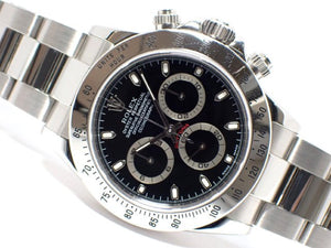 ROLEX Daytona black thin Hand Ref.116520 F series '04  Genuine goods Mens 183698323 hannari-shop