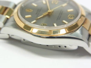 ROLEX Oyster PERPETUAL SS xYG combination gray3 6 9 14203 S series Mens 184184437 hannari-shop