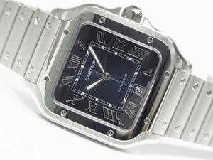 CARTIER Santos de  LM blue WSSA0030 Womens 184507750 hannari-shop