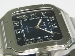 CARTIER Santos de  LM blue WSSA0030 Womens 184507750 hannari-shop
