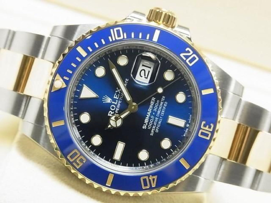 ROLEX Submariner date SS xYG combination blue 126613LB Manufacturer inspected Mens 185968249 hannari-shop