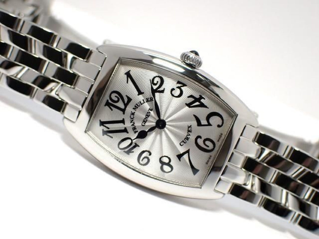 FRANCK MULLER Womens Tonneau Curvex silver 1752BQZ '13  Genuine goods Womens 186092448 hannari-shop
