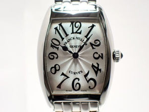 FRANCK MULLER Womens Tonneau Curvex silver 1752BQZ '13  Genuine goods Womens 186092448 hannari-shop