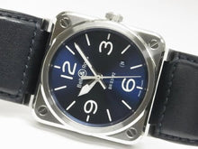 BELL & ROSS BR0392 blue Steel 42 MM BR0392-BLU-ST/SCA Mens 186283241 hannari-shop