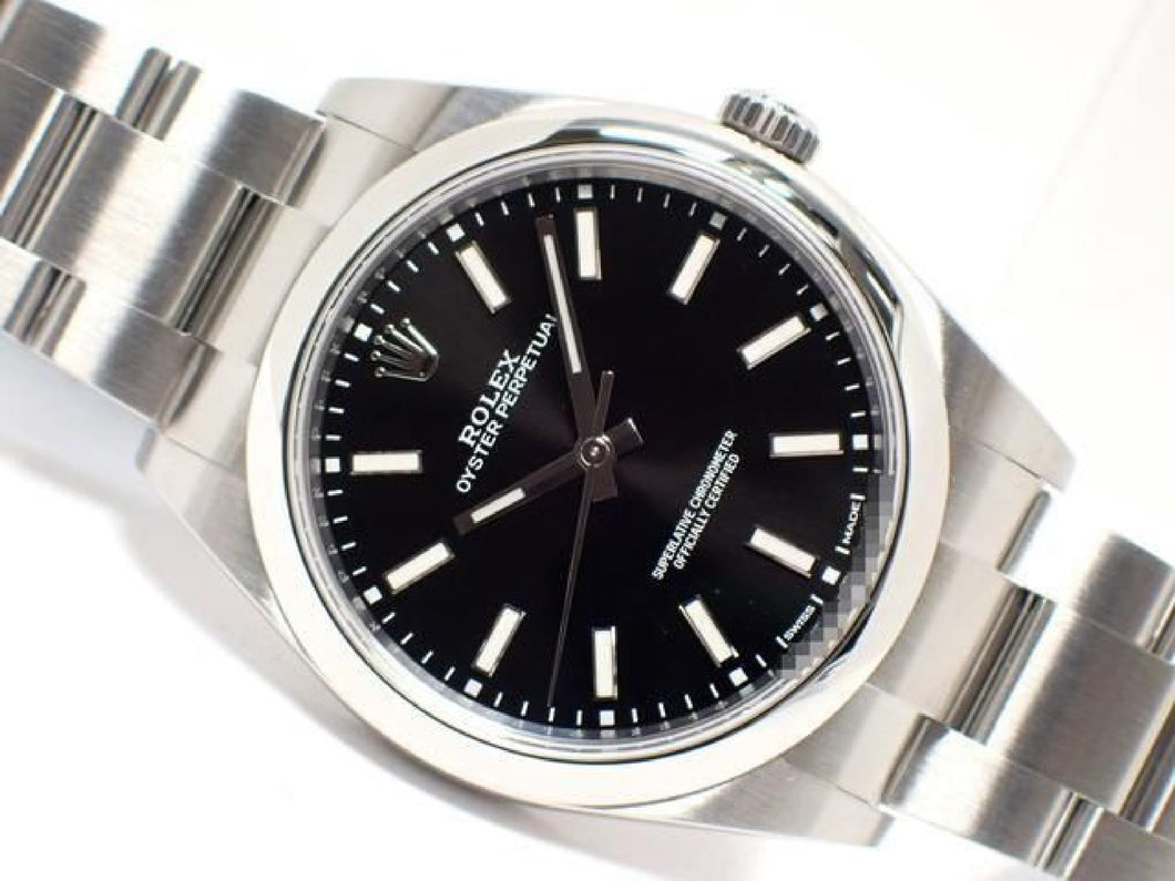 ROLEX Oyster PERPETUAL 39 black Dial 114300 Genuine goods Mens 186989071 hannari-shop