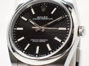 ROLEX Oyster PERPETUAL 39 black Dial 114300 Genuine goods Mens 186989071 hannari-shop