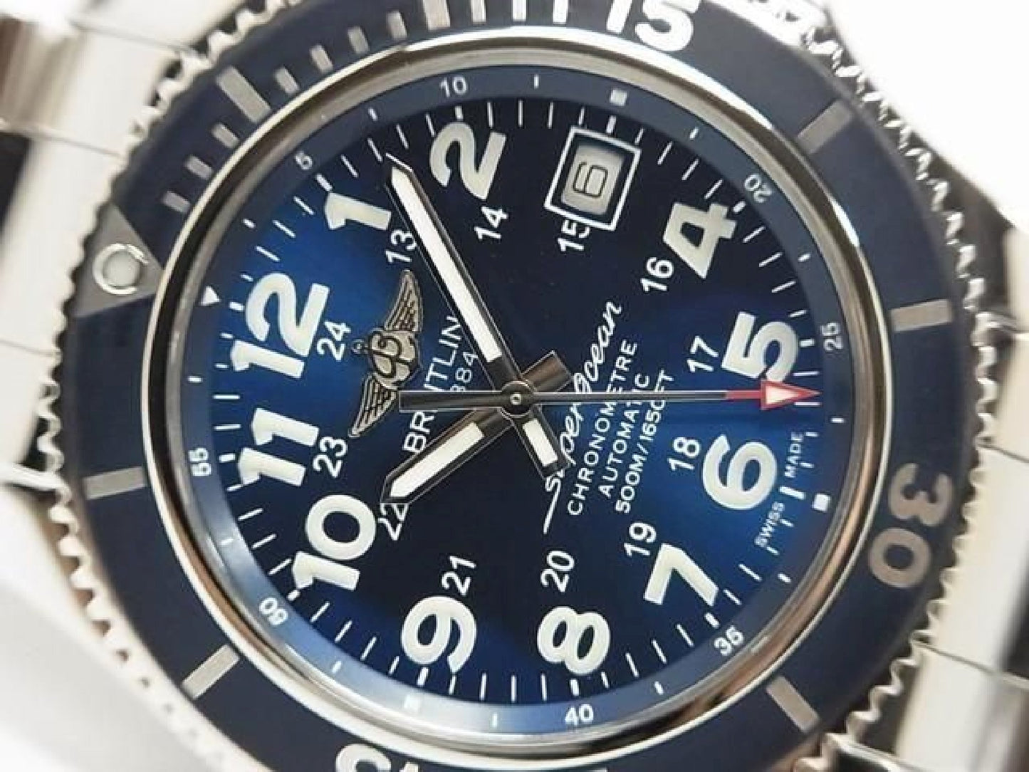 BREITLING SuperoceanII 42 blau Armband Spezifikation Ref. A17365D1/C915 Herren 187036077 hannari-shop