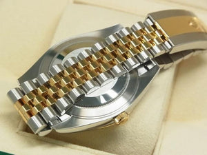 ROLEX Datejust 41 SS x18KYG combination bright black 126333 Mens 187756816 hannari-shop