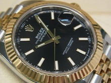 ROLEX Datejust 41 SS x18KYG combination bright black 126333 Mens 187756816 hannari-shop