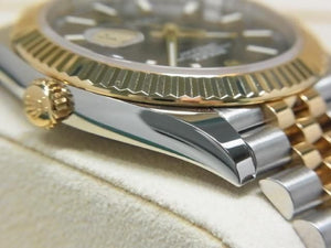 ROLEX Datejust 41 SS x18KYG combination bright black 126333 Mens 187756816 hannari-shop