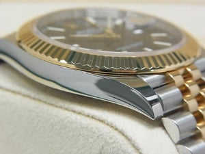 ROLEX Datejust 41 SS x18KYG combination bright black 126333 Mens 187756816 hannari-shop