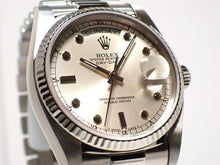 ROLEX DAY DATE silver Dial pin ball index Maker overhauled 1982 Mens 187759051 hannari-shop