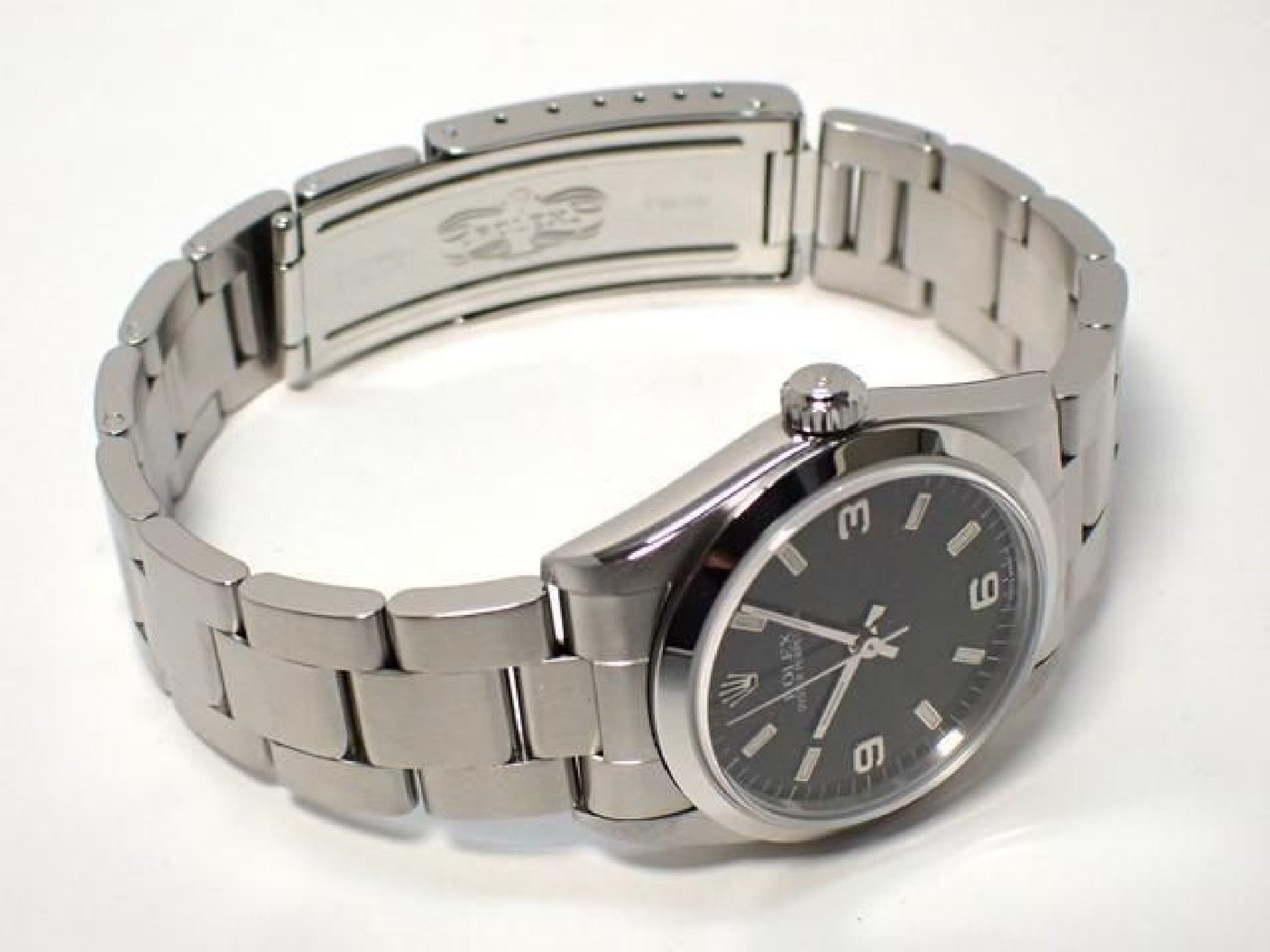 ROLEX Oyster PERPETUAL schwarz3 6 9 67480 U Serie '98 Herren 189282561 hannari-shop