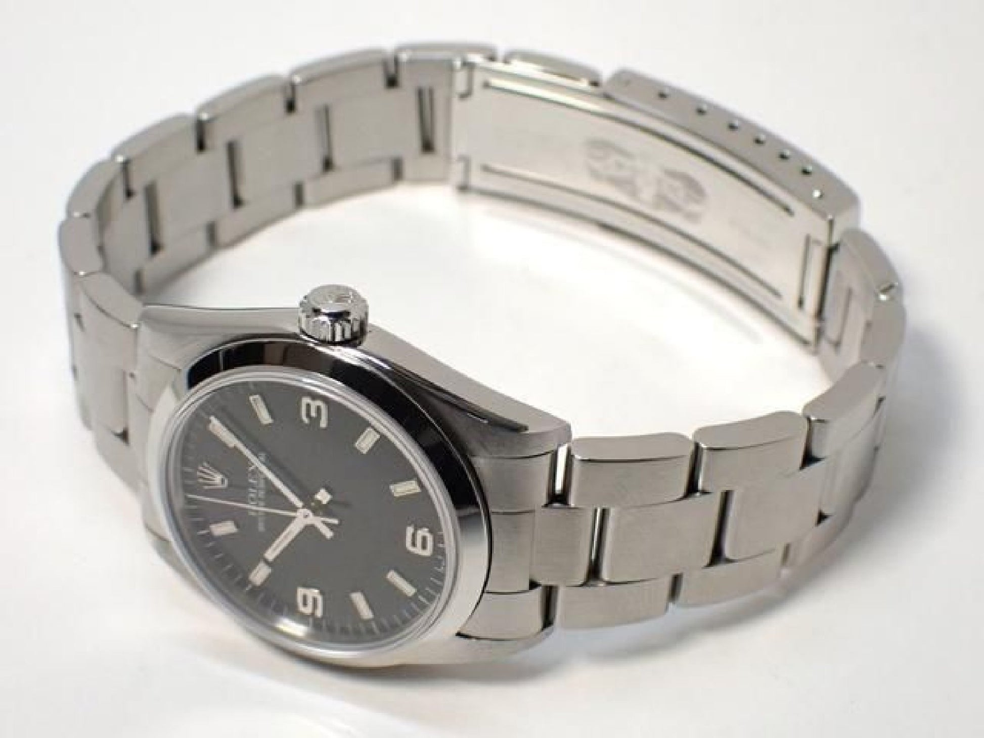 ROLEX Oyster PERPETUAL schwarz3 6 9 67480 U Serie '98 Herren 189282561 hannari-shop