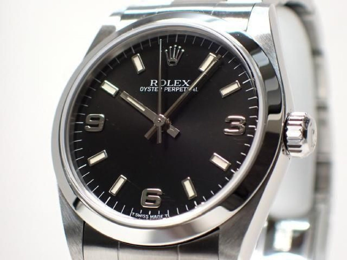 ROLEX Oyster PERPETUAL schwarz3 6 9 67480 U Serie '98 Herren 189282561 hannari-shop