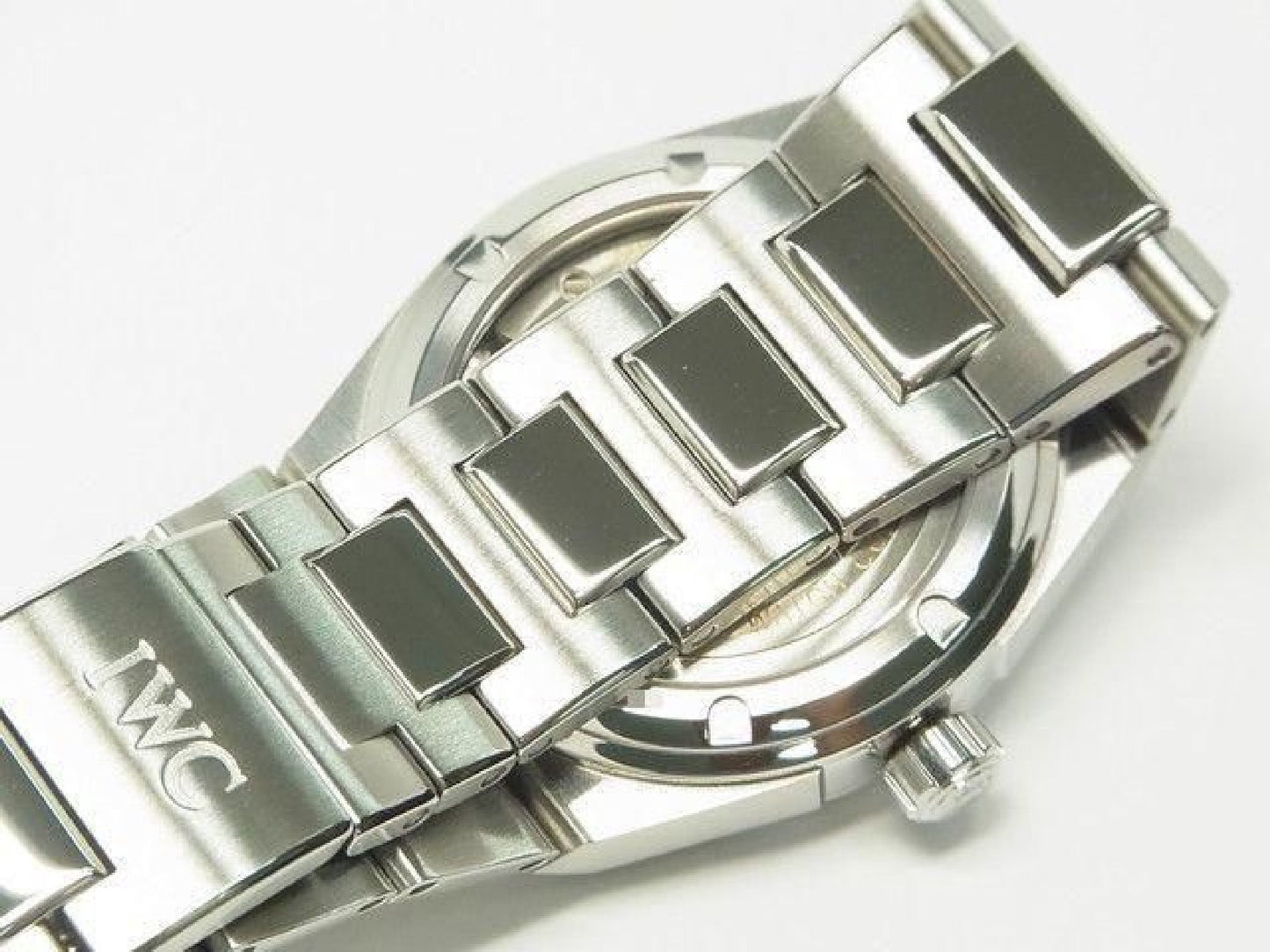 IWC Ingenieur Automatik 40 MM silber IW322801 Saphirglas-Gehäuseboden Herren 189299441 hannari-shop