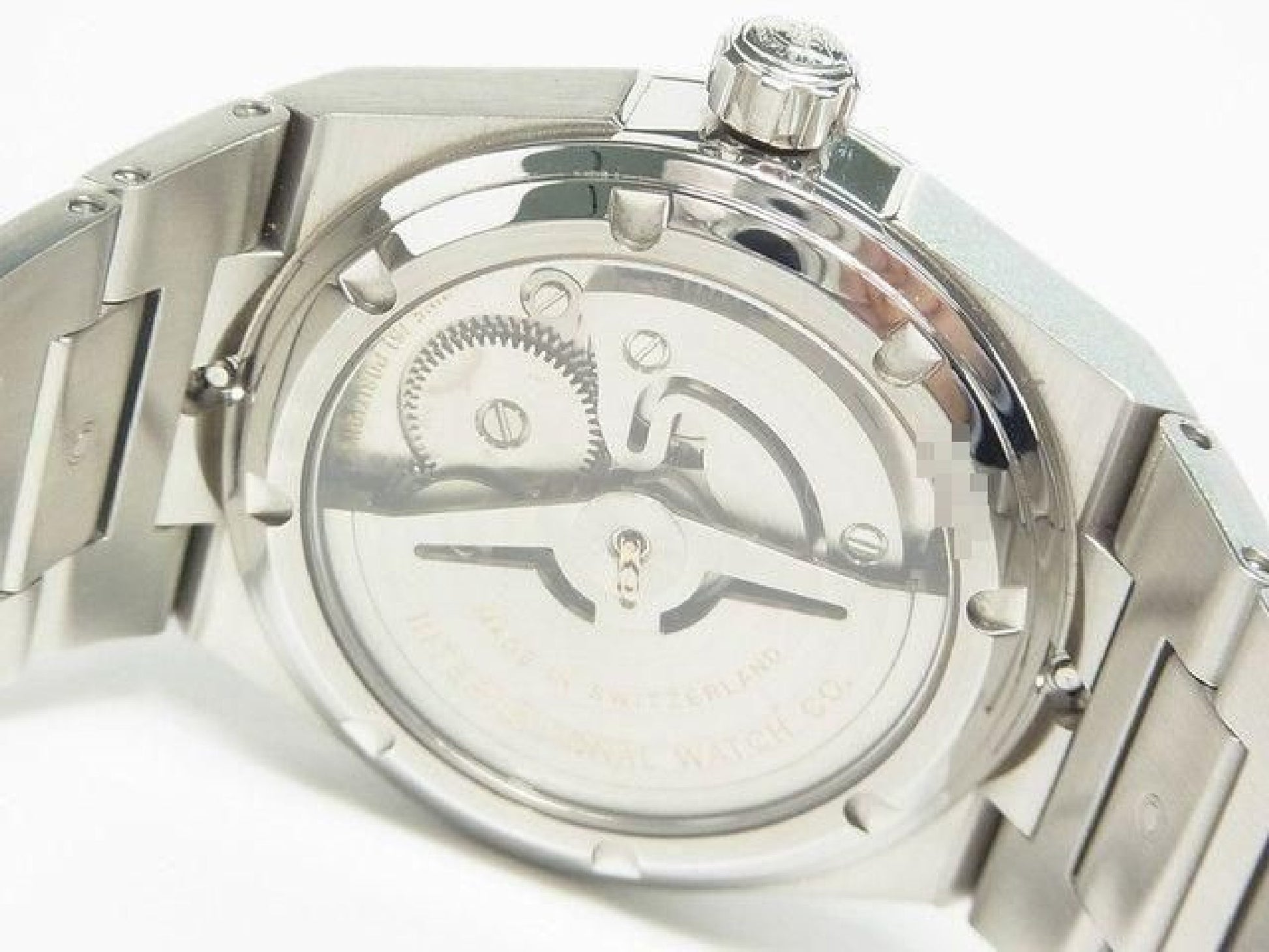 IWC Ingenieur Automatik 40 MM silber IW322801 Saphirglas-Gehäuseboden Herren 189299441 hannari-shop