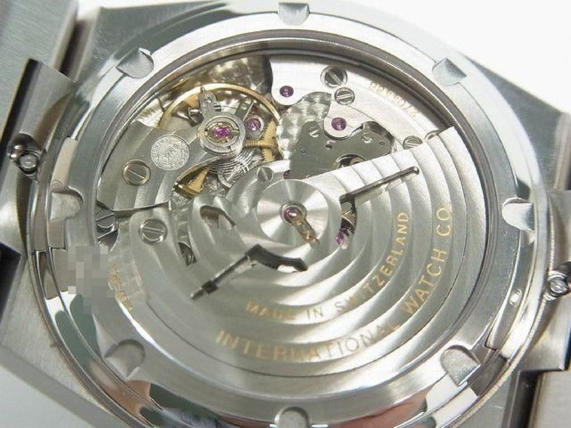 IWC Ingenieur Automatik 40 MM silber IW322801 Saphirglas-Gehäuseboden Herren 189299441 hannari-shop