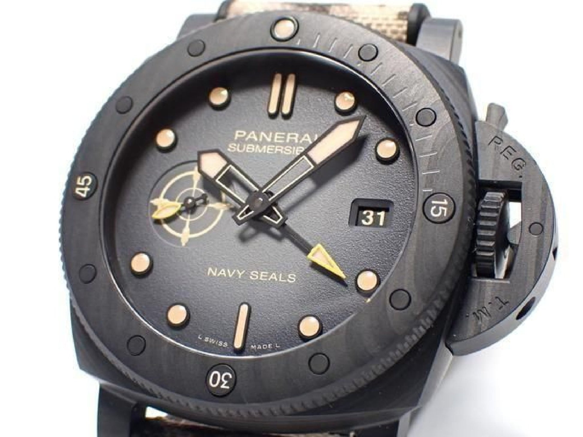PANERAI Quaranta Quattro GMT Navy Seals Carbotech PAM01513 '25 Herren 189372849 hannari-shop