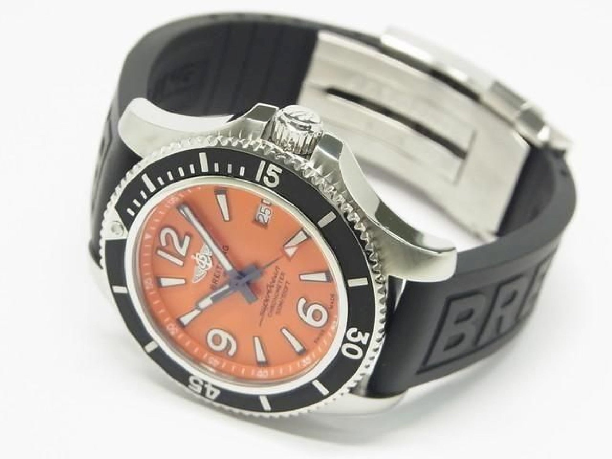 BREITLING Superocean Automatic 42 orange Zifferblatt Herren 190303664 hannari-shop