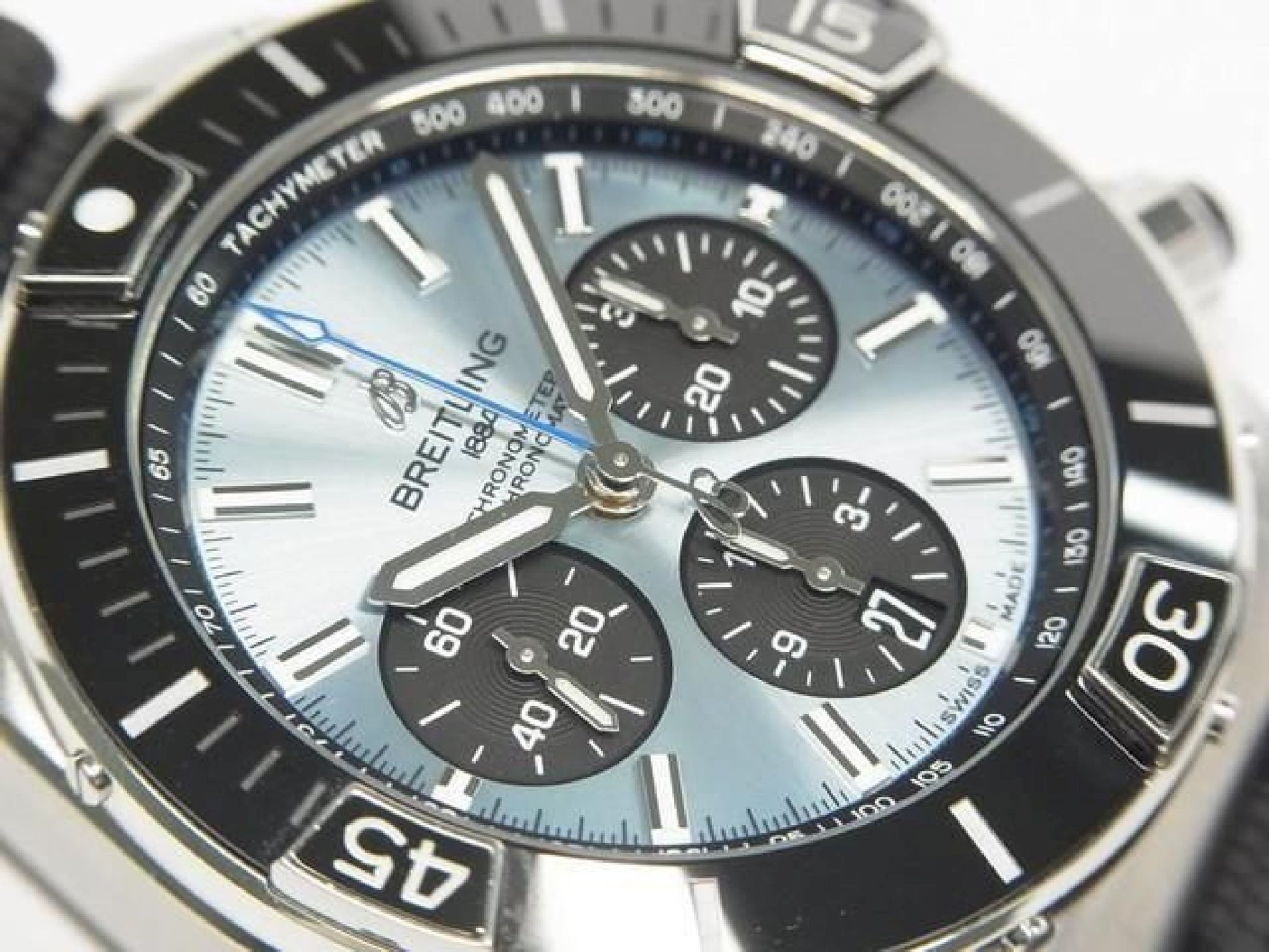 BREITLING Super Chrono Mat B01 44 Ice blue PB0136251C1S1 Mens 190451641 hannari-shop