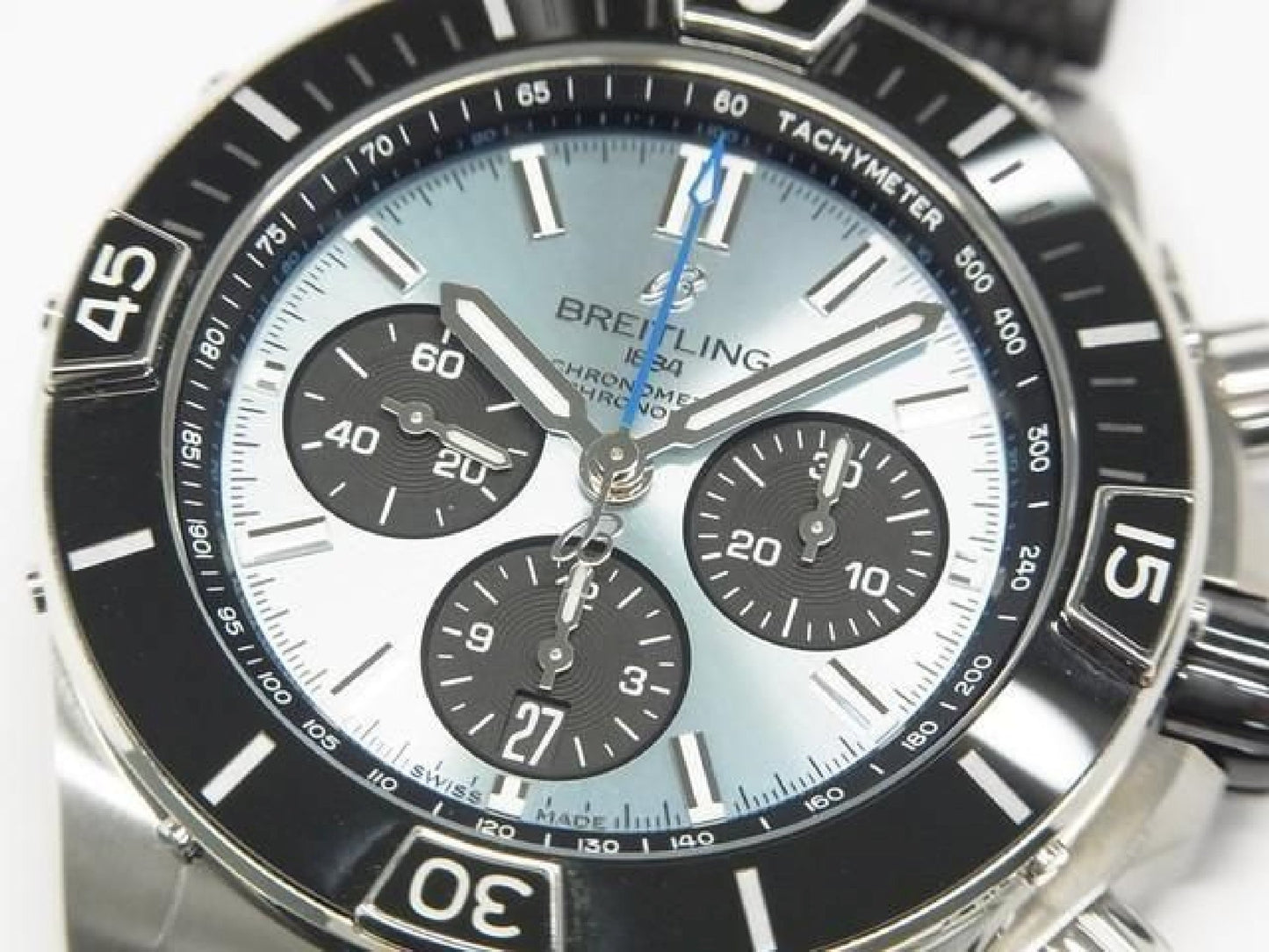 BREITLING Super Chrono Mat B01 44 Ice blue PB0136251C1S1 Mens 190451641 hannari-shop