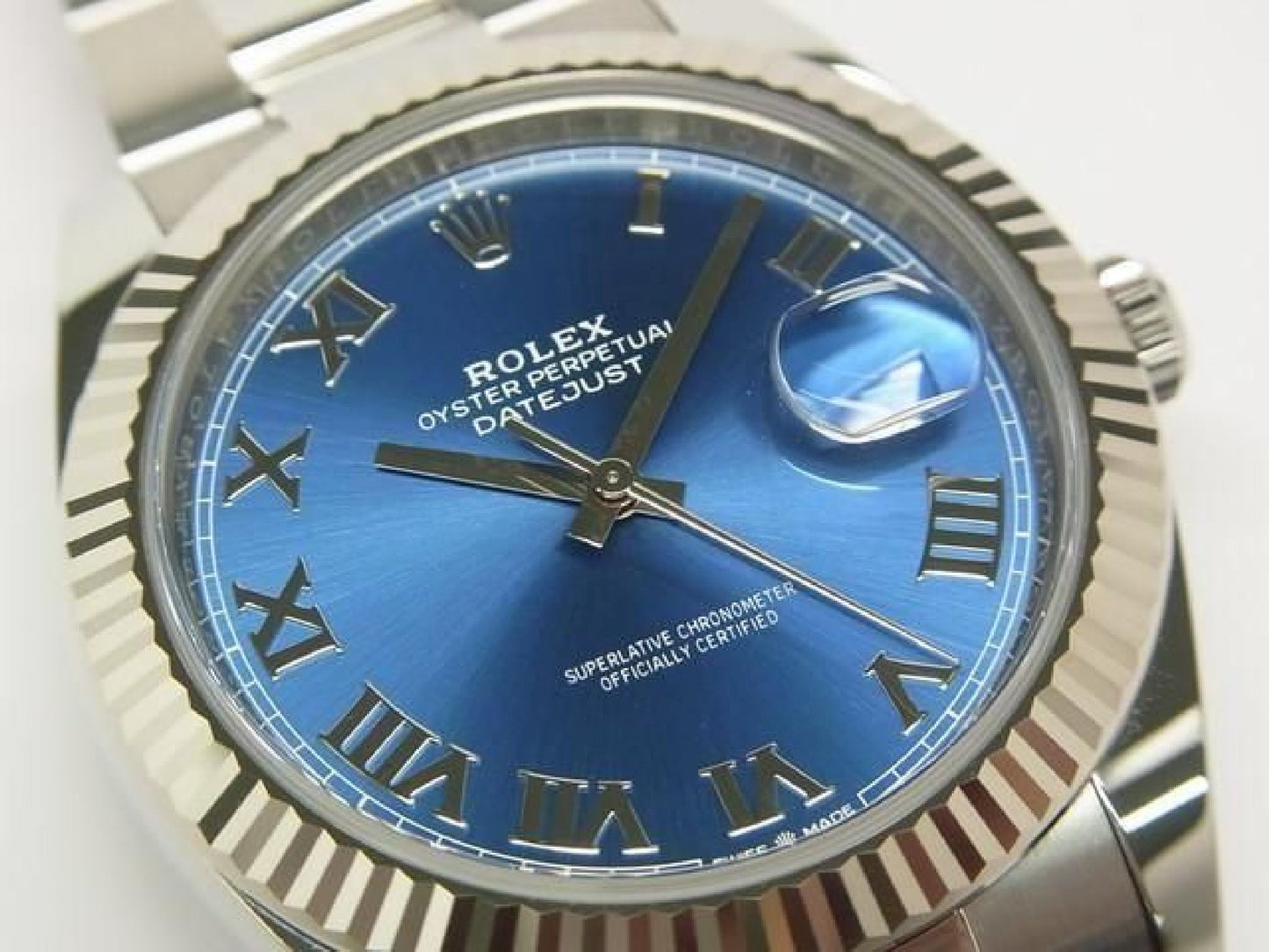 ROLEX Datejust 41 azzurro blau 126334 Oyster-Armband Herren 191294653 hannari-shop
