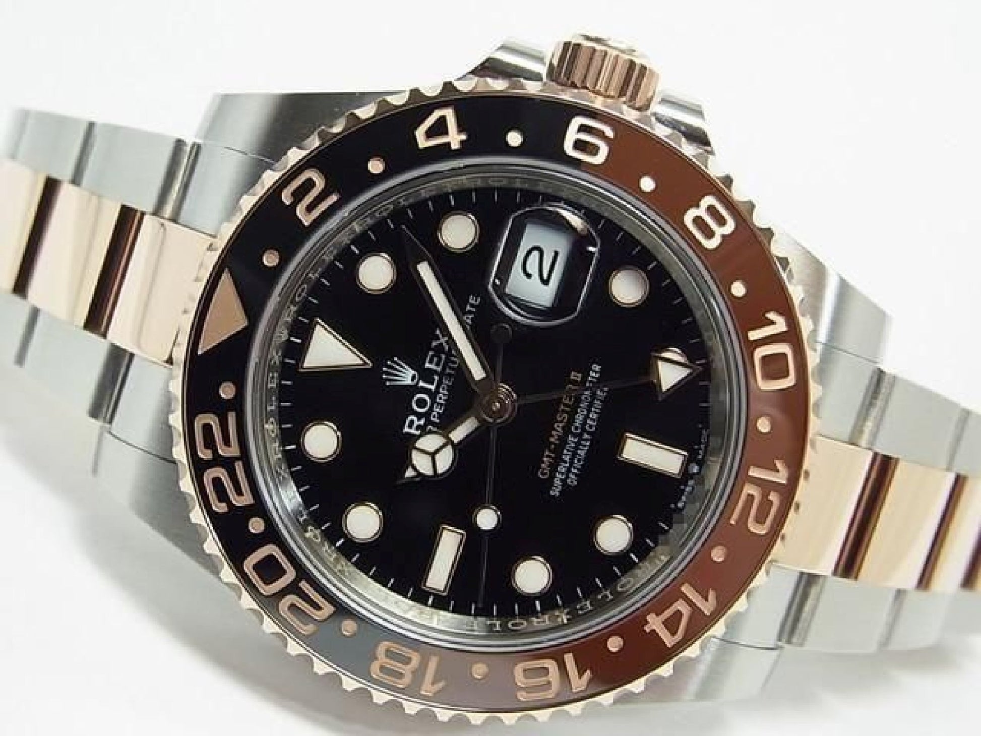 ROLEX GMT MasterII Edelstahl x Everose Gold 126711CHNR 25 gekauft Herren 191431369 hannari-shop