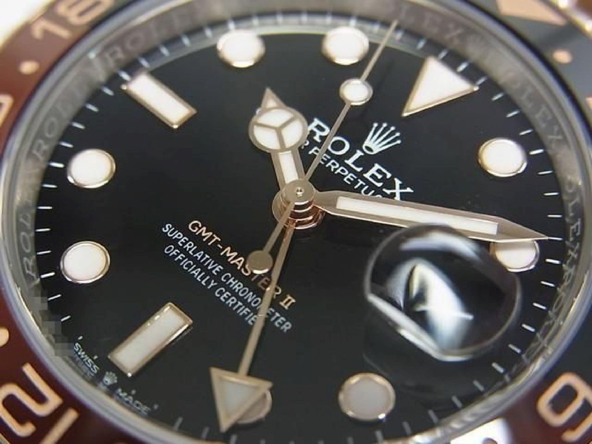 ROLEX GMT MasterII Edelstahl x Everose Gold 126711CHNR 25 gekauft Herren 191431369 hannari-shop
