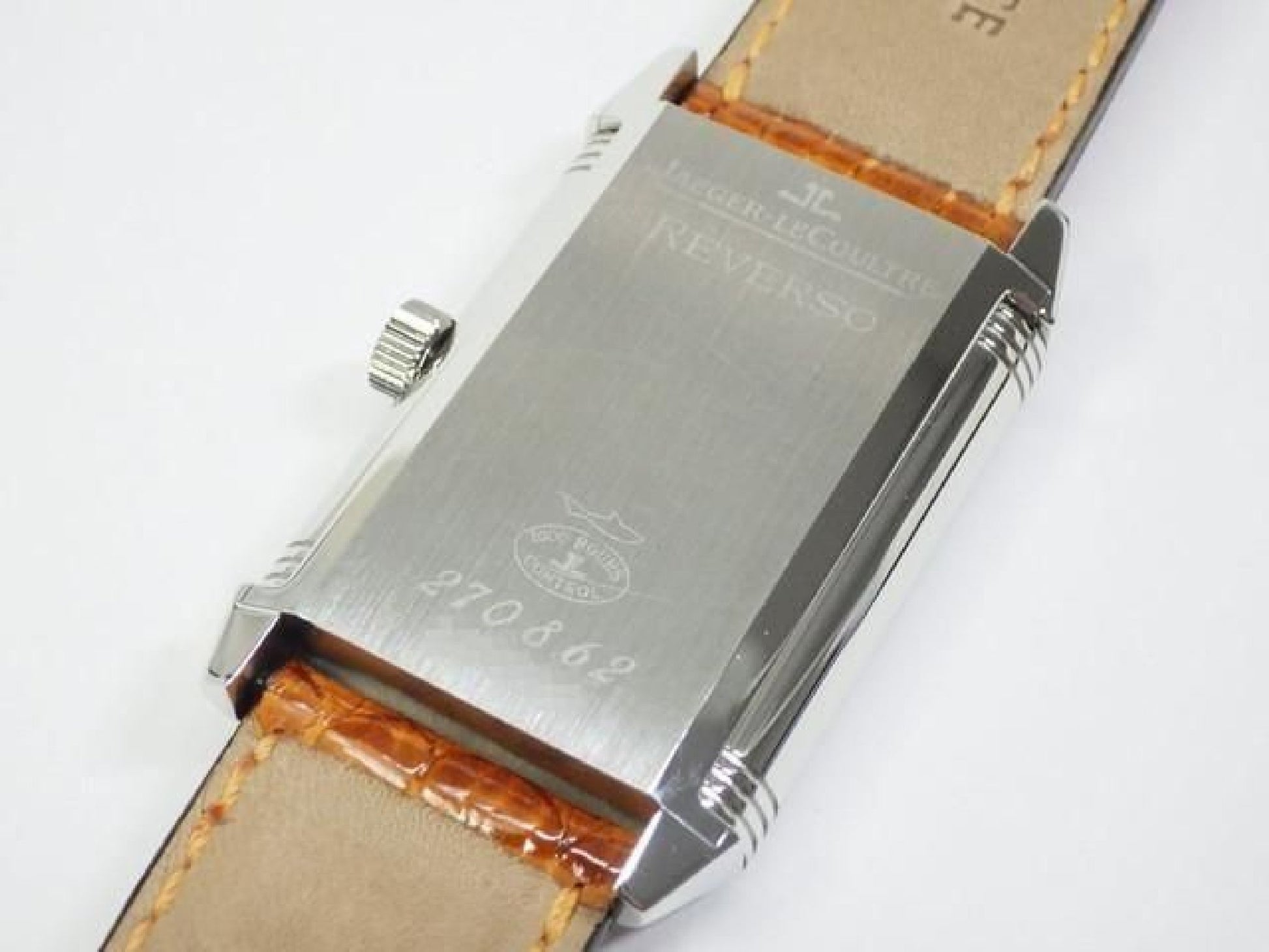 JAEGER LECOULTRE large Reverso silver Ref.Q2708410 Genuine goods Mens 191479534 hannari-shop