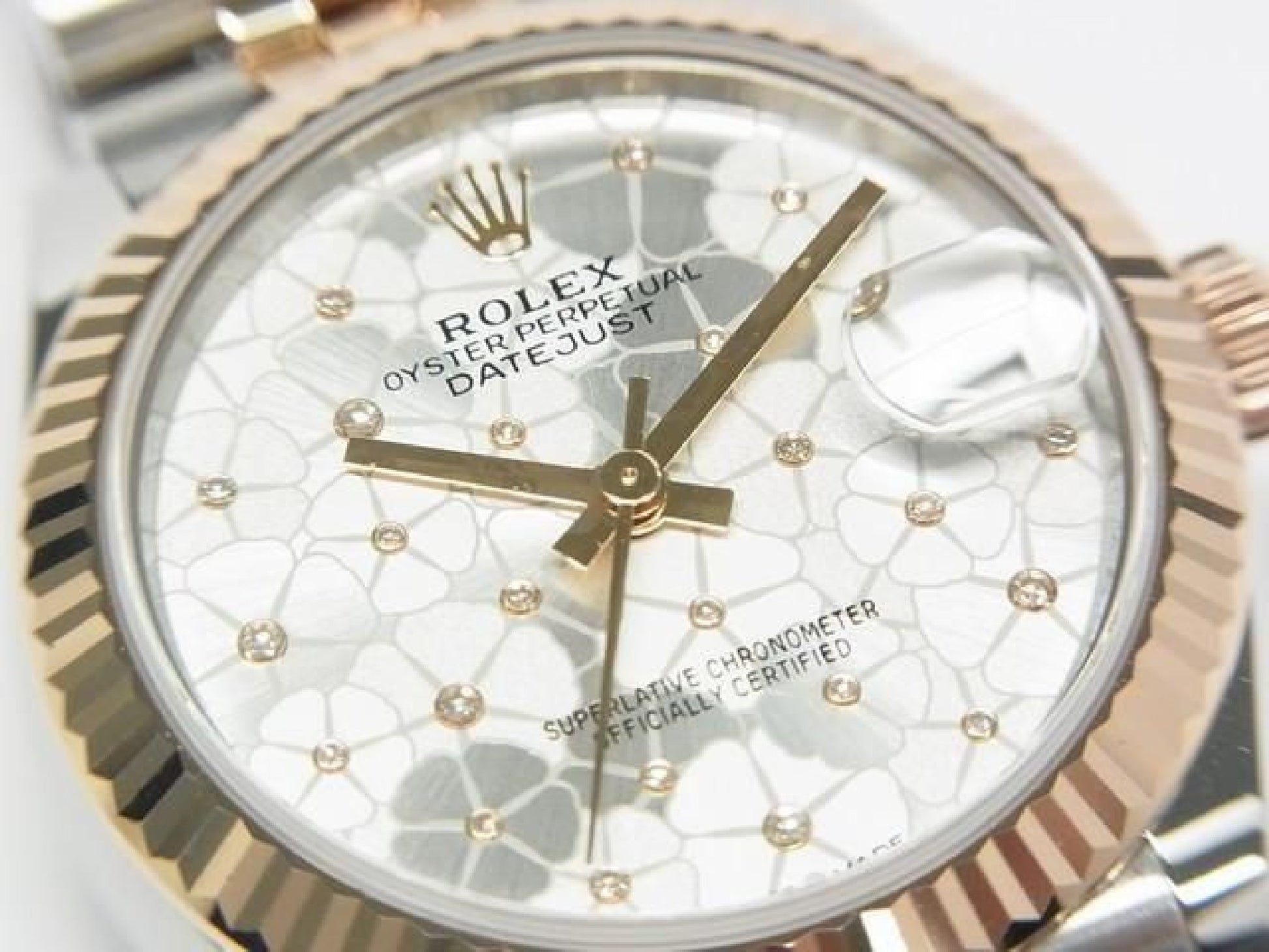 ROLEX Datejust 31 SS x Everose Gold Kombination mit floralem Motiv 278271 Herren 191629072 hannari-shop