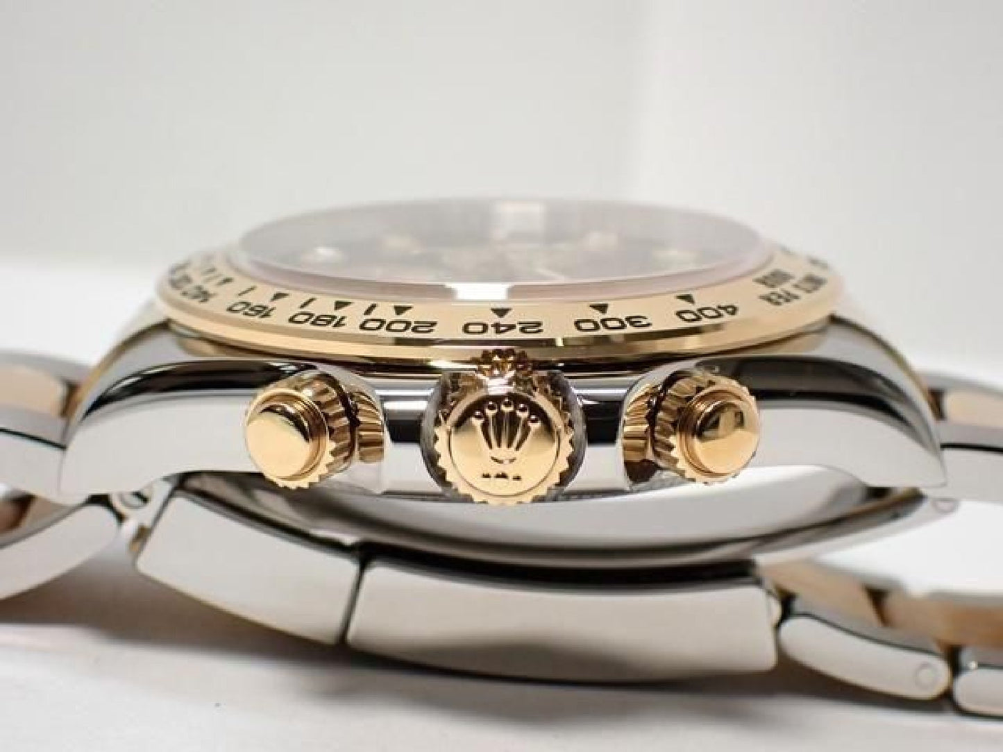 ROLEX Daytona SS x18KYG Kombination schwarzes Zifferblatt 8P Diamanten 126503G '24 Herren 191676992 hannari-shop