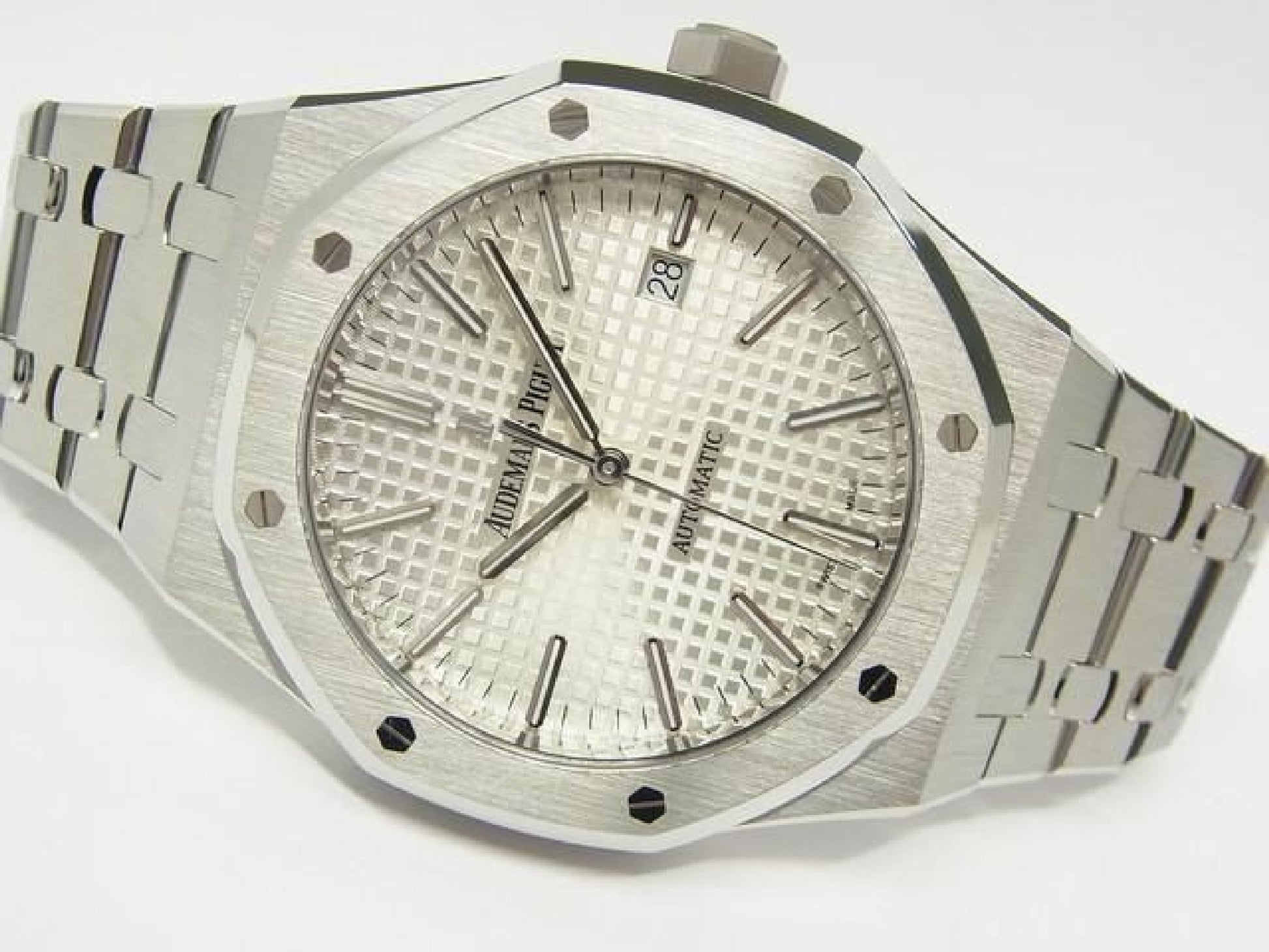 AUDEMARS PIGUET Royal Oak Automatik 41 MM silbernes Zifferblatt 15400ST Herren 191707786 hannari-shop