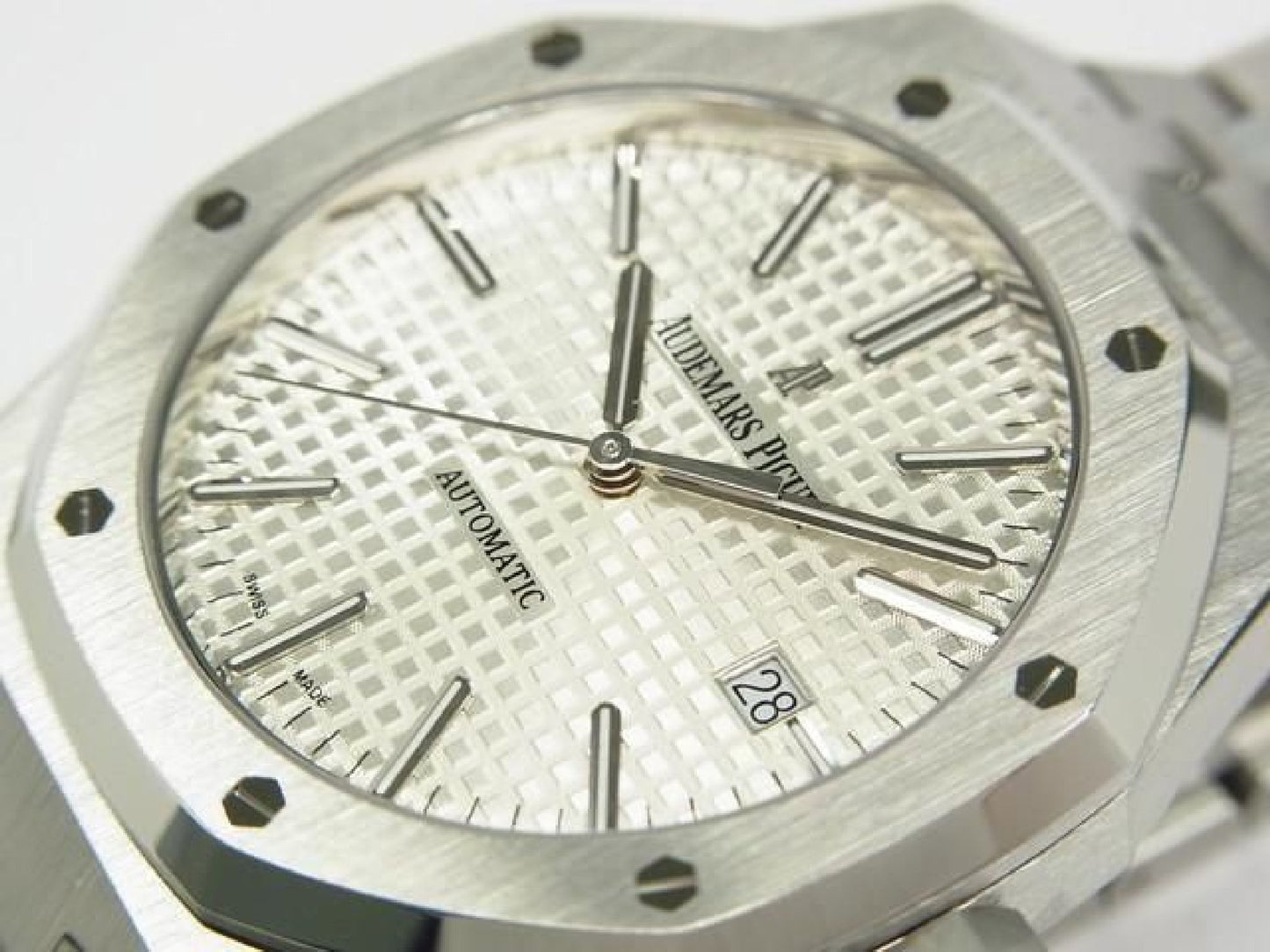 AUDEMARS PIGUET Royal Oak Automatik 41 MM silbernes Zifferblatt 15400ST Herren 191707786 hannari-shop