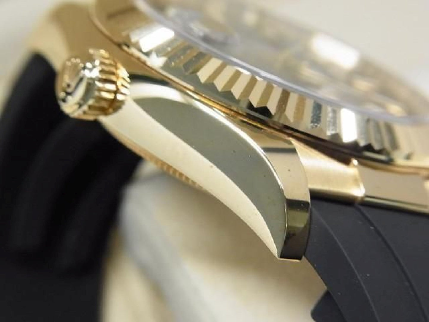 ROLEX Sky-Dweller 18K Gelbgold schwarzes Zifferblatt 326238 Herren 191758815 hannari-shop