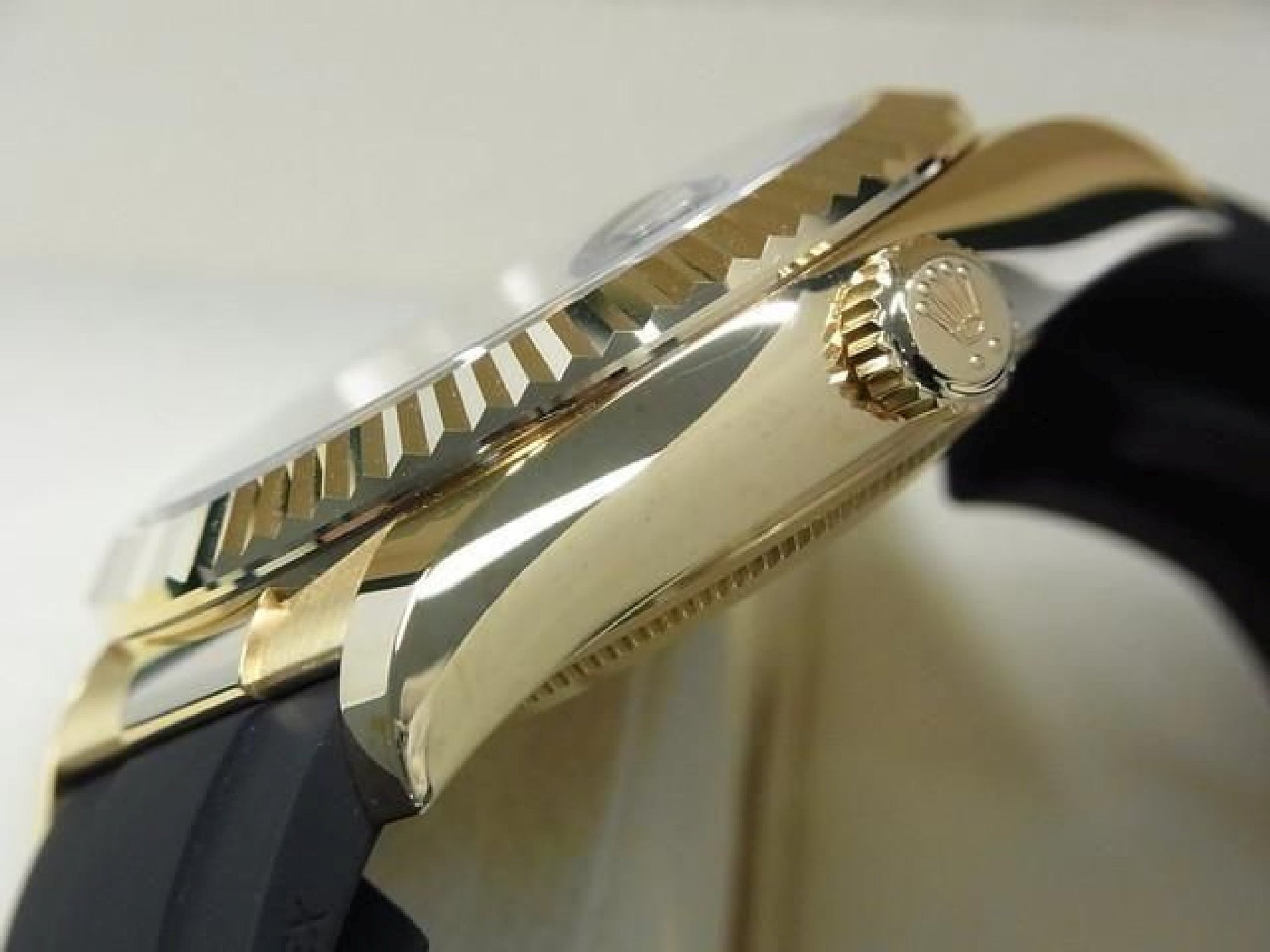 ROLEX Sky-Dweller 18K Gelbgold schwarzes Zifferblatt 326238 Herren 191758815 hannari-shop