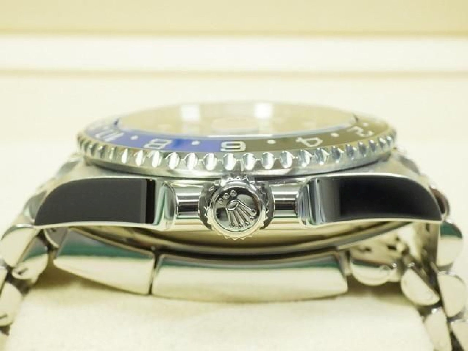 ROLEX GMT MasterII blaue schwarze Lünette Ref.126710BLNR Jubilee Armband Herren 191797715 hannari-shop