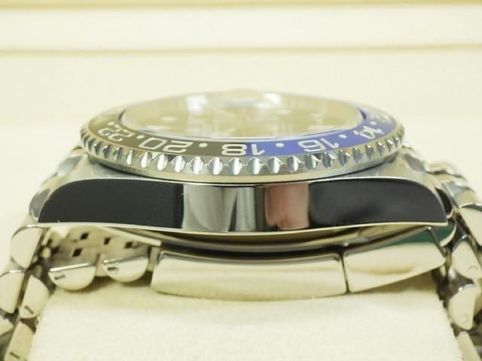 ROLEX GMT MasterII blaue schwarze Lünette Ref.126710BLNR Jubilee Armband Herren 191797715 hannari-shop