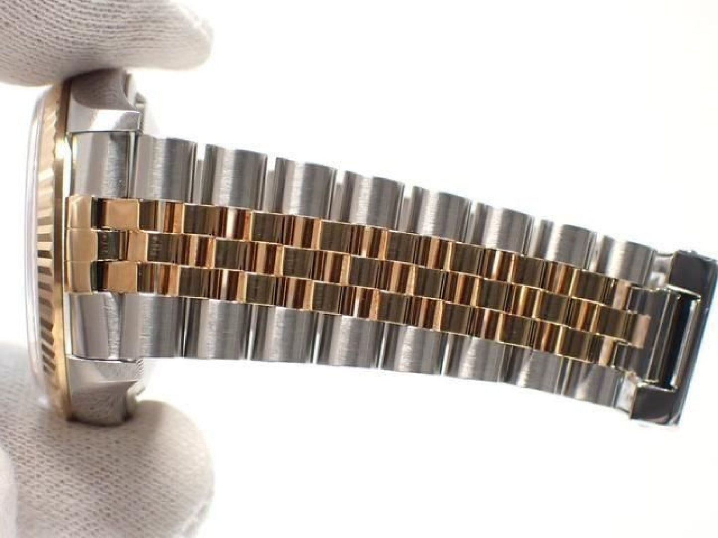ROLEX Datejust Kombination 16233NR weiße Perlmutt-Römisch Herren 191837489 hannari-shop
