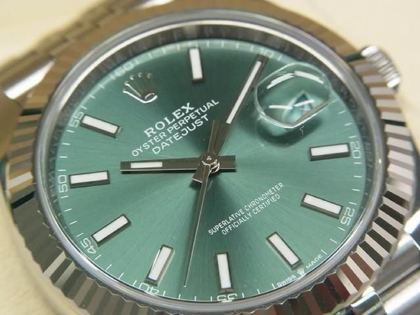 ROLEX Datejust 41 Zifferblatt in Minzgrün 126334 Jubilee-Armband Herren 191858255 hannari-shop