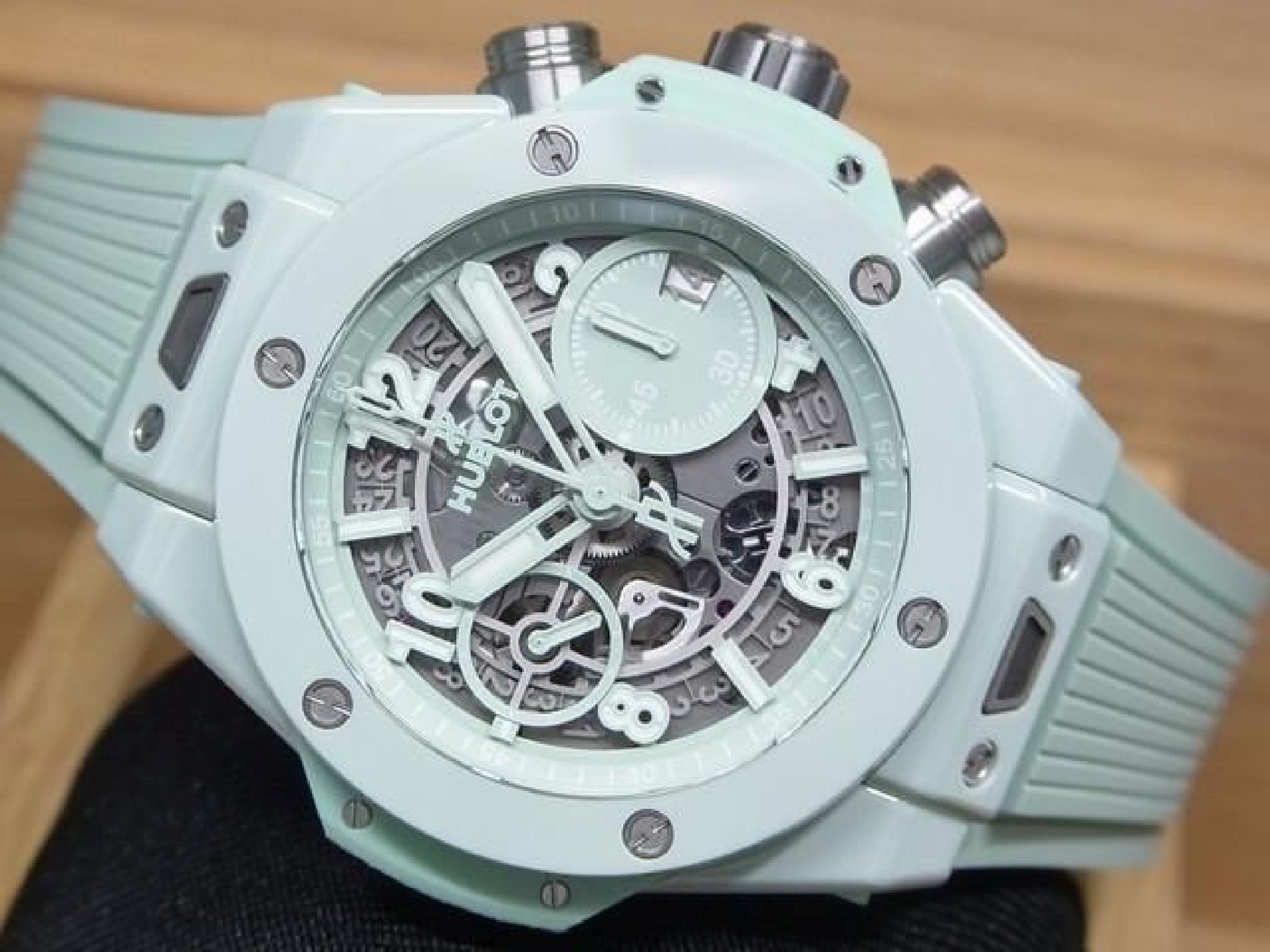 HUBLOT Big Bang Unico mintgrüne Keramik 42 MM 441.GS.5221.RX Herren 191858546 hannari-shop