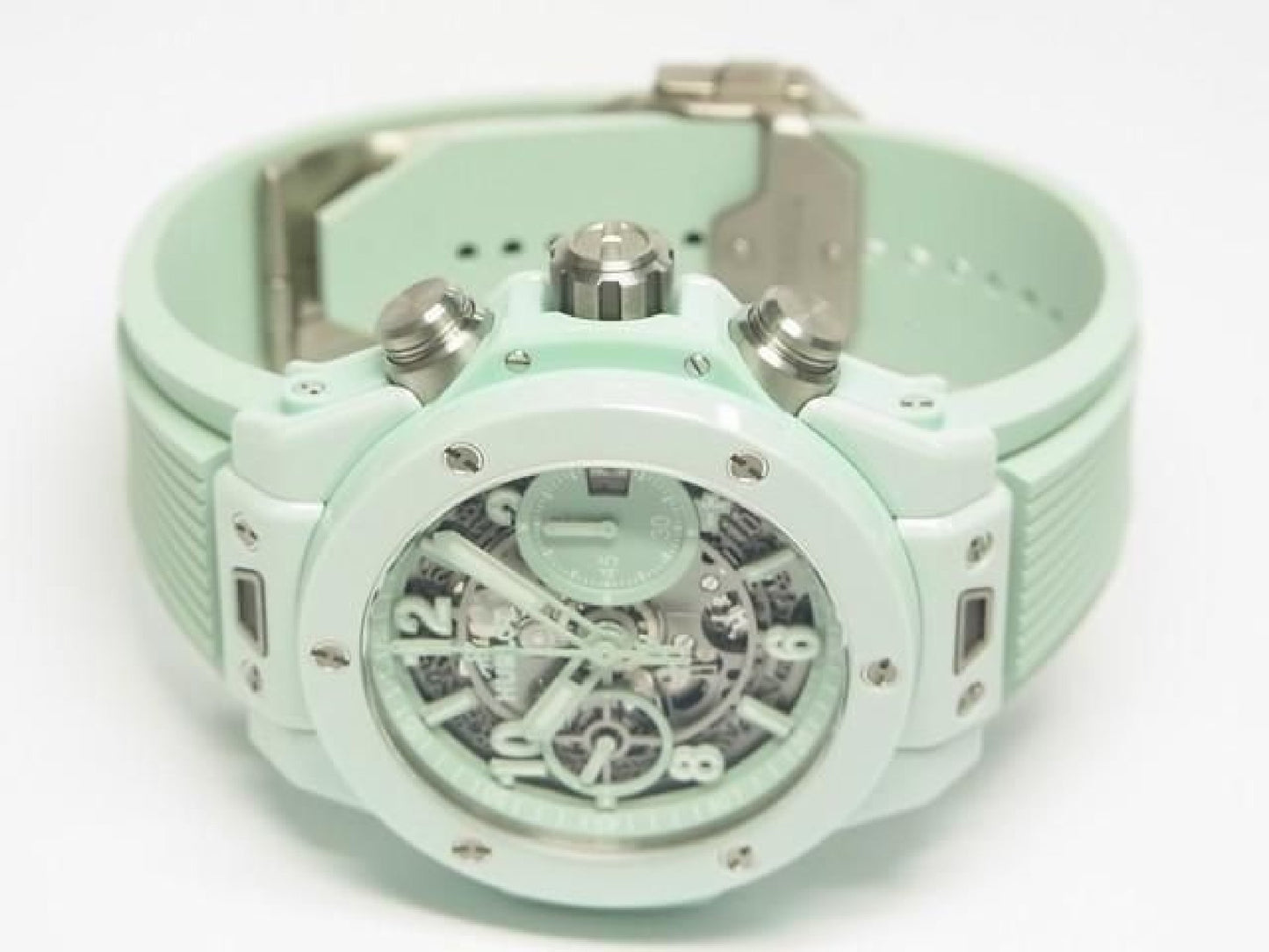 HUBLOT Big Bang Unico mintgrüne Keramik 42 MM 441.GS.5221.RX Herren 191858546 hannari-shop